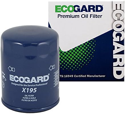 ECOGARD X195 Filtro de óleo de motor premium para petróleo convencional se encaixa no Ford Ranger 3.0L 1991-2008, Taurus