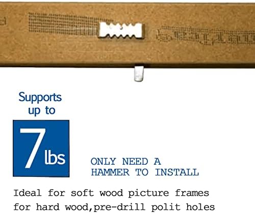Cabides de imagem Sawtooth sem prego - 100 pacote - 1 polegada - cabides de dente de serra para soluções de suspensão de imagem,