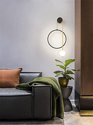 Lâmpada de parede BHVXW Simples designer anel de luz de fundo de parede de parede lâmpada de lâmpada de lâmpada de quarto