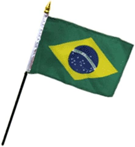 Brasil 4 x6 bandeira de mesa
