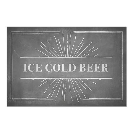 CGSignLab 2465341_GFXC_18X12_NONE | Cerveja gelada de gelo -Chalk Burrst Clear Window Afilia | 18 x12