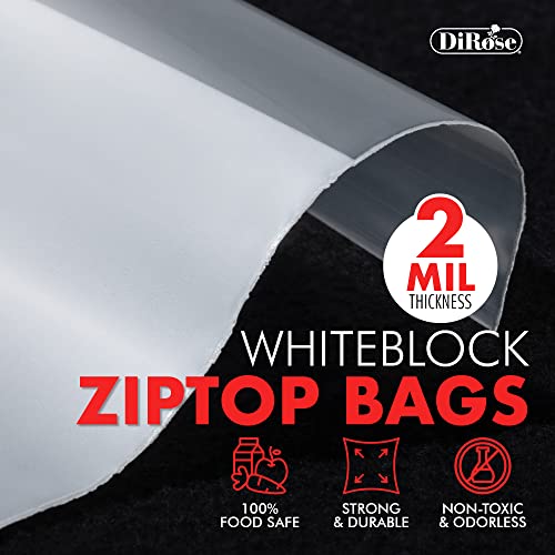 Sacos de top poly zip reclosáveis ​​Dirose - 4 x 6, 2 mil - sacos de ziplock de plástico - sacos plásticos selvagens