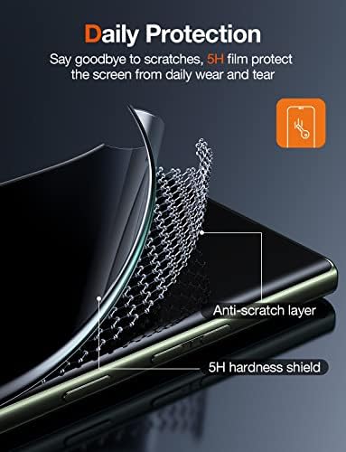 Torras [2+1 pacote] Para o protetor de tela Ultra Screen Samsung Galaxy S23 com protetor de lente da câmera, filme de estimação de