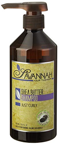Pacote de terapia capilar de savana - óleo de gabinete com manteiga de karité Óleo de cabelo 3,38 oz + apenas shampoo encaracolado