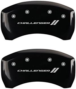 Capas de pinça MGP 12005Scl1bk Challenger LL Tampa de pinça gravada com acabamento em pó preto e caracteres prateados,