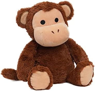 AVOCATT AOLABLE A PLUSH MONKEIRO PHETILADO - 10 polegadas sem perfume Microwavable Monkey Toy - almofada de aquecimento