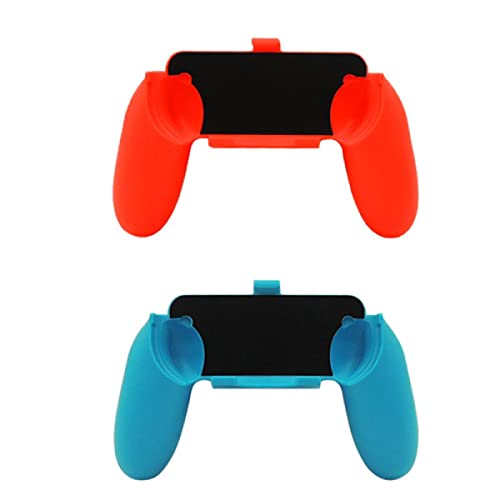 1 par confortável à esquerda +Red Red Blue Gamepad Grip Handled para Switch
