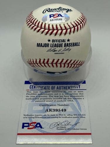 Ruben GoTay Royals Mets Braves assinou autógrafo Official Baseball PSA DNA - Bolalls autografados
