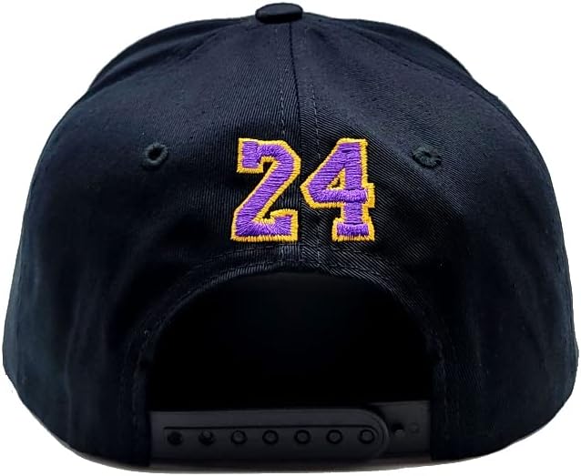 LOS ANGELES NOVA LENDA DE TOPO Nível empilhado Kobe 24 Mamba Black Purple Gold Gold Snapback Hat Caput Cap