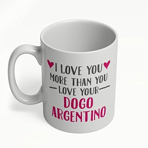 DOGO Argentino é meu verdadeiro amor | Melhor presente para o Dia dos Namorados ou DOGO Argentino Proprietários/amantes