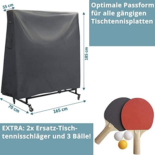 Capa de mesa de pingue-pongue ao ar livre-revestimento de PVC / costuras coladas / aberturas de ventilação-cobertura