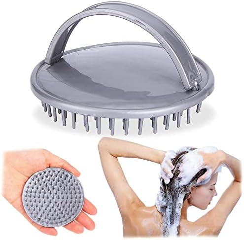 Escova de shampoo de massager no couro cabeludo de linger, escova de shampoo escova de couro de cambalpia anti-casca, para