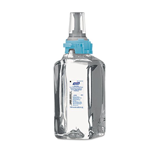 Purell 880503 Espuma de desinfetante para as mãos instantâneas avançadas, recarga ADX-12 1200ml, CLEAR, 3/CARTON