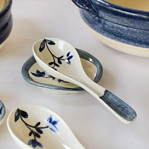 Colheres de cerâmica fofa cerâmica de cerâmica longa, colher de sopa pequena colher de sopa criativa de porcelana com colher de