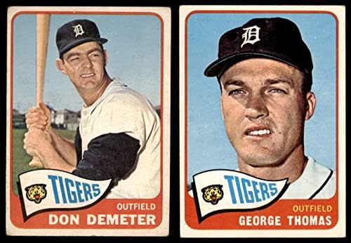 1965 Topps Detroit Tigers, perto da equipe, set Detroit Tigers GD+ Tigers