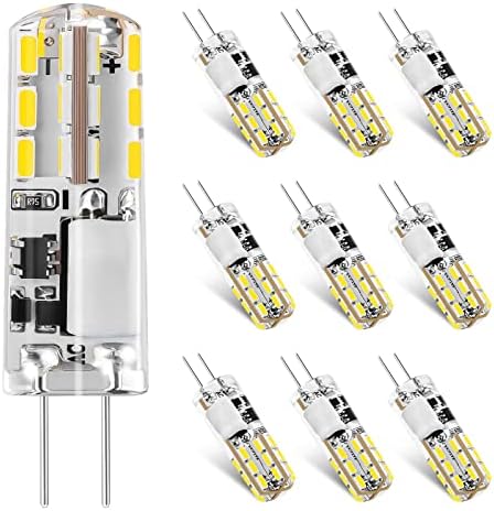 I-shunfa g4 lâmpada LED 1,24W AC/DC 12V Base Base Base Luz de luz Luz do dia Branco 6000k