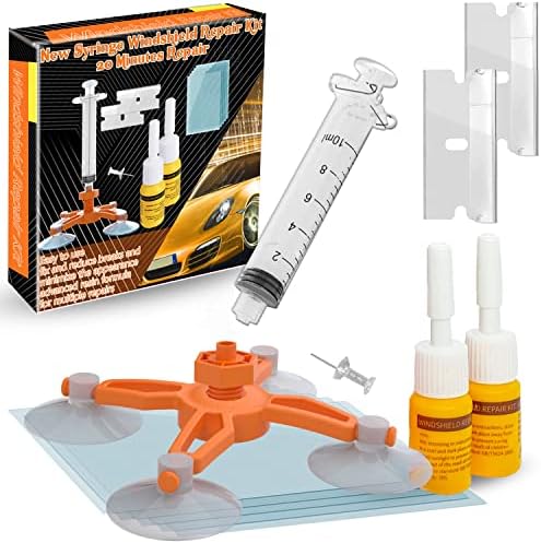 Kit de reparo de pára-brisa Zecurshield, kit de reparo de vidro, ferramenta de reparo de chips de pára-brisas de carro, líquido