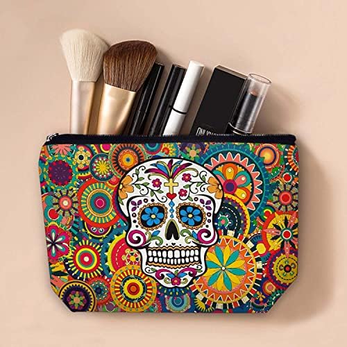 Yumqseos Makeup Bag Cosmetic Travel Makeup Bag Organizer Bolsa de maquiagem à prova d'água com bolsa cosmética de armazenamento