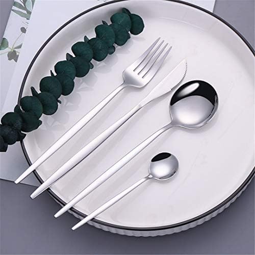 Aço inoxidável preto utensílios de mesa de talheres de talheres de talheres espelhos de faca de faca de faca de cozinha de cozinha
