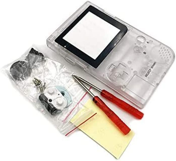 Capa de casca de alojamento completa com botões parafusos Pad para Nintendo Gameboy Pocket GBP Console
