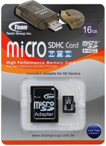 16 GB Turbo Speed ​​Class 6 Card de memória microSDHC para HTC Touch Dual HD Pro Viva. O cartão de alta velocidade vem com um SD