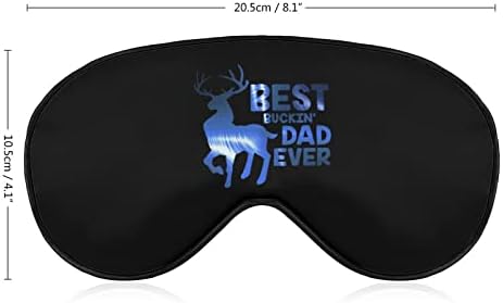 Best Buckin 'Pai de todos os tempos máscara ocular com alça ajustável para homens e mulheres noite de viagem para