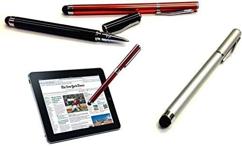 Pro STYLUS + PEN WORKS para Samsung Galaxy Tab Active 3 com toque de alta sensibilidade personalizado e tinta preta! [3 Pack-Black]