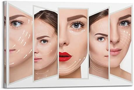 Skin Care Spa Salão de beleza Poster de massagem facial Pôster Plástico Hospital Decoração de beleza Poster de decoração