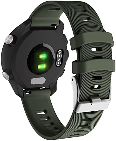 Murve 20mm Silicone Watch Band Strap for Garmin Forerunner 245 245m 645 Vivoactive 3 Vivomove HR Smart Bracelet Wrist Band