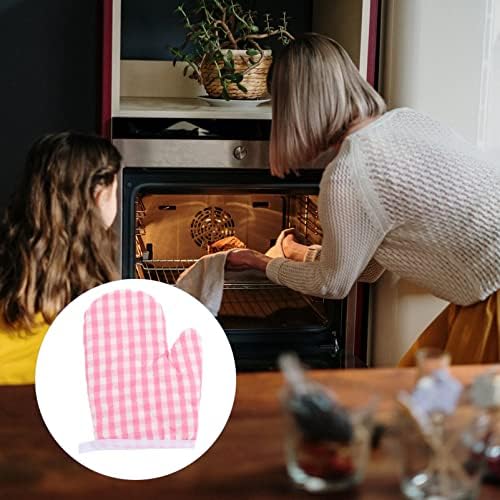 YARNOW 1 par infantil infantil luvas de forno resistente ao calor para o forno infantil as luvas de cozinha de luvas