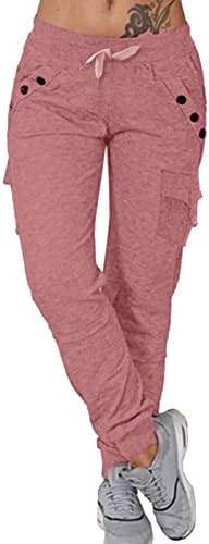 Calças de carga para mulheres trepadeiras de cintura alta jogadoras corpolas calças de moletom colheita Capri leves