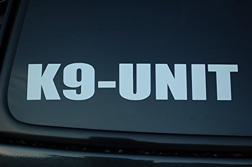 K9 Unidade Police Dog Vinil adesivo Decalque K-9 Escolha a cor !! Aplicação da lei