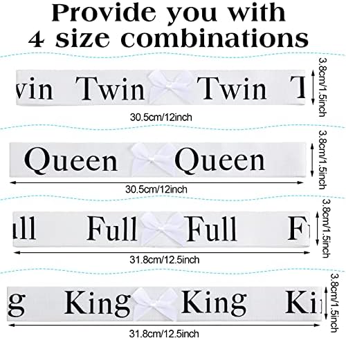 JUTOM 8 PCS Organizador de lençóis com folhas de arco Organização do armário King Twin Full Queen Sheels Selas de lenha