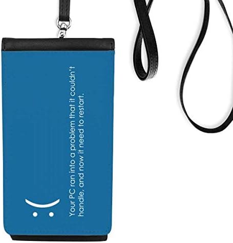 Programador PC em Problema Art Deco Gift Fashion Phone Cartlelet Polsa pendurada bolsa móvel bolso preto