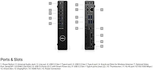 2021 Dell mais recente Dell Optiplex 3080 Micro Form Factor Business Desktop, Intel Core i5-10500T, 16 GB DDR4 RAM, 512 GB SSD,