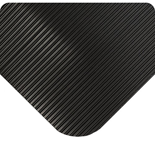 Wearwell 433.78x4x4bk Comfortpro Mat, 4 'comprimento x 4' largura x 7/8 de espessura, preto