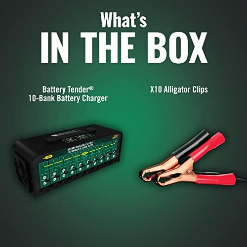 Bateria concurso 10 carregador de bateria bancário e mantenedor, 12 ou 6 volts 4 amp para carregar baterias automotivas e