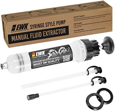Extrator de fluido manual de 200ml EWK, bomba de alteração da seringa de óleo a vácuo para evacuação de fluidos automotivos
