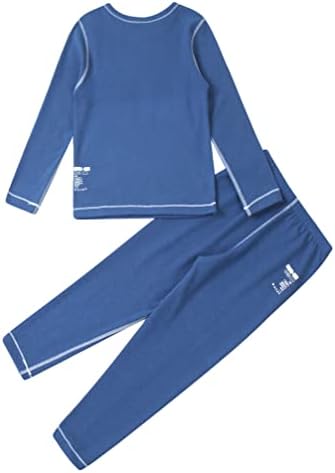 Jugaoge Kids meninos meninas térmicas térmicas Conjunto de roupas de manga longa Top com calças com calças Roupas de inverno de outono