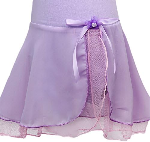 Ibtom Castle Toddler Gymnastic Gymnastic Dance Tutu Dress Delf -Salia curta Salia Costura Princesa