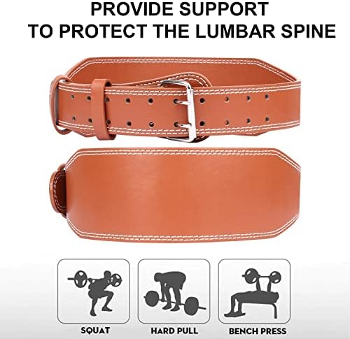 Cinturão personalizada de levantamento personalizado de levantamento de couro para homens para homens lombar lombar traseiro suporte