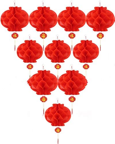 Lanterna de papel vermelho asiático Lanterna pendurada para festival de primavera chinesa, casamento, celebração,