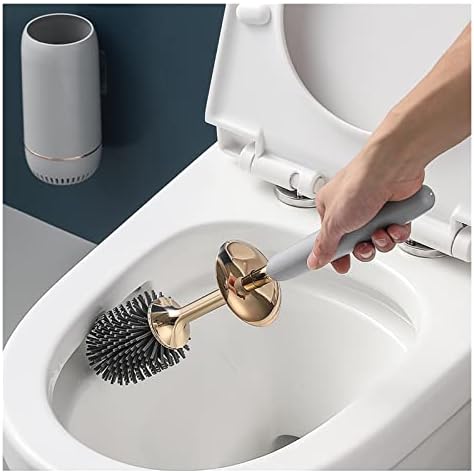 Pincel de escova de vaso sanitário tomyeus sem ângulo morto em casa montada no banheiro limpeza de vaso sanitário de vaso sanitário
