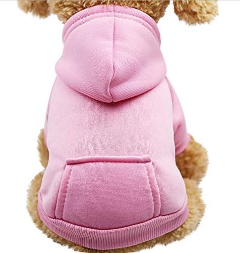 Suéter de cachorro pequeno vestuário masculino moletons de animal de estimação cachorro com colete com capuz de bolso com capuz