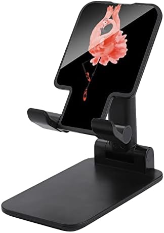 Balé Flamingo Phone Stand Stand ajustável Tablets dobráveis ​​Acessórios para suporte para telefones de mesa