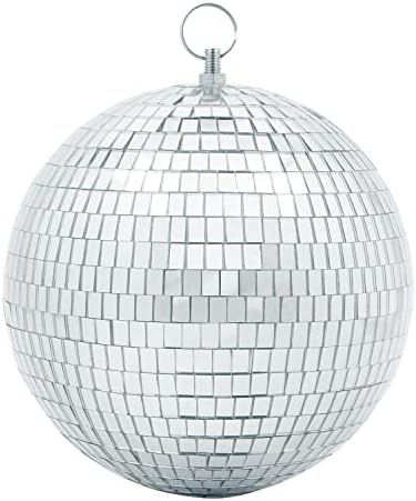Mirror Disco Ball Decor com anel suspenso Ornamento de bola de discoteca de 8 para decorações de festas de discoteca, festa