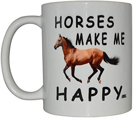 Cavalos de caneca de café engraçados do rio Rogue me fazem feliz novidade de copo de café