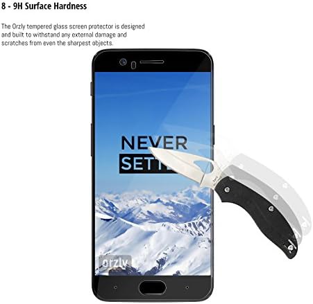 Onezly OnePlus 5 Protetor de tela, Protetor de tela de vidro com pacote Twin Pack de fita dupla para o OnePlus 5