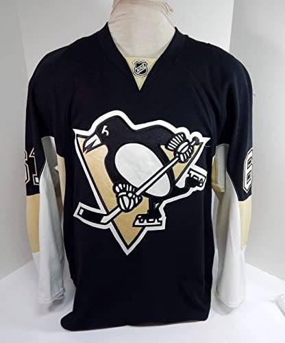 2014-15 Pittsburgh Penguins Matia Marcantuoni 61 Game usou Black Jersey Rookie - jogo usado NHL Jerseys
