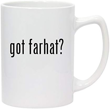 Os produtos Molandra obtiveram Farhat? - 14 onças de caneca de café em cerâmica branca